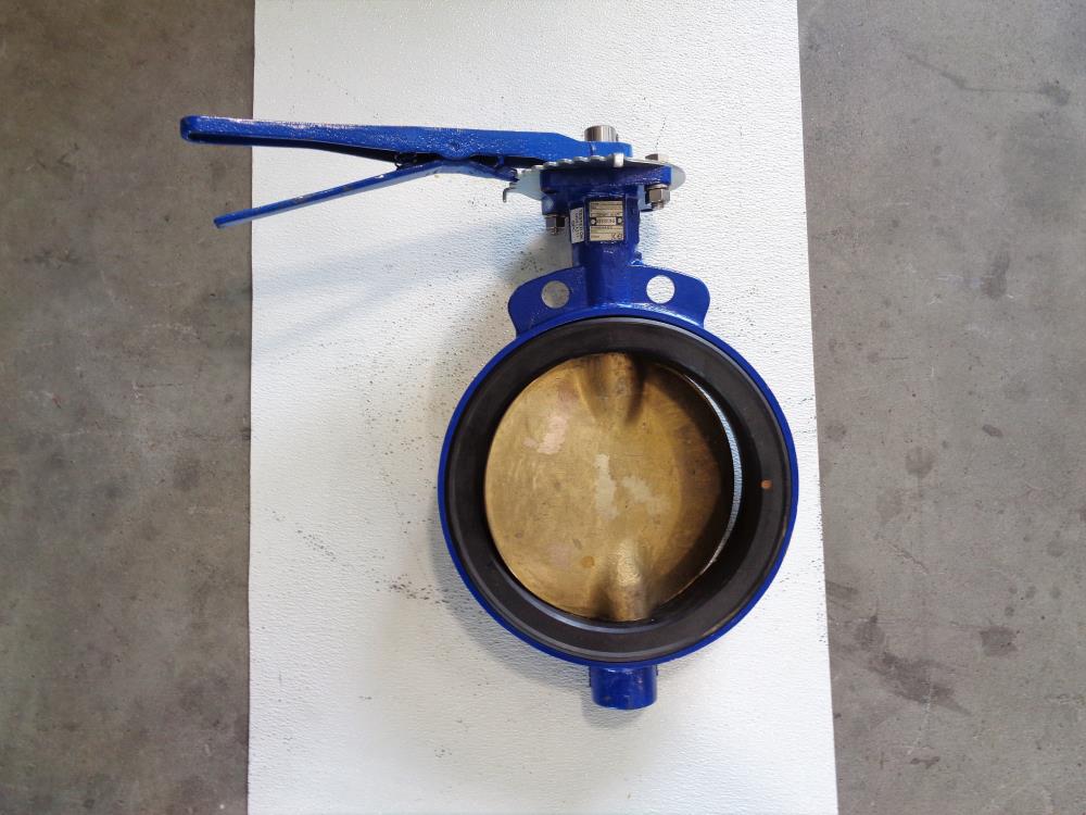 Keystone 10" Butterfly Valve, Ductile Iron, Aluminum Bronze Disc, GRW D32N A1K